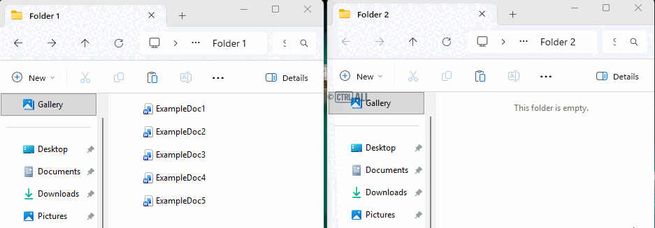 Copy and paste multiple file using Shift